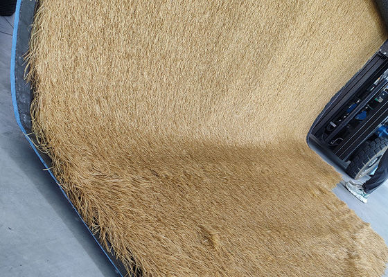chất lượng  120mm Durable Polyethylene Synthetic Thatch Roof Lightweight Artificial Thatch Roof With Withered Color nhà máy sản xuất