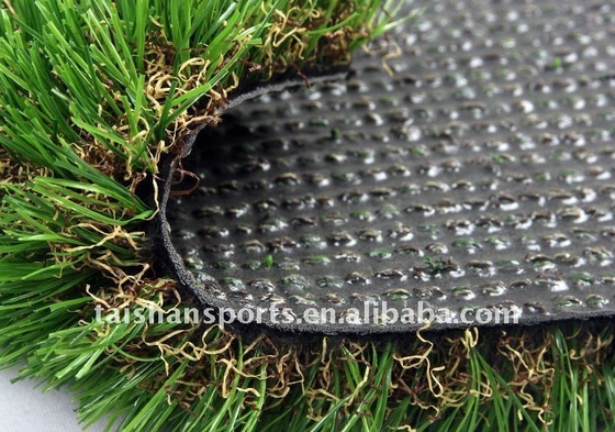 Cỏ cảnh quan nhân tạo màu xanh lá cây cho trường học sân và vườn