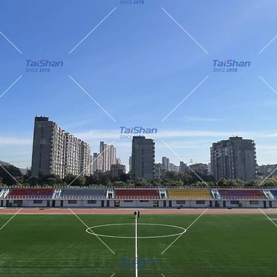 60mm Chứng nhận bóng đá FIFA Cỏ nhân tạo cho các môn thể thao ngoài trời Trường với màu sắc tùy chỉnh dtex và mật độ bảo trì thấp