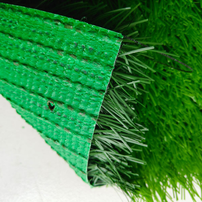 Thể thao nhân tạo Cỏ xanh 50mm Kháng tia cực tím Với PP + Leno Hỗ trợ Và Xanh SBR Latex
