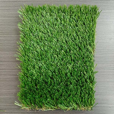 40mm 14600 Dtex cảnh quan giả mạo cỏ xanh nhân tạo với lỗ thoát nước lỗ và PU dính
