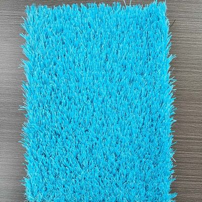 Cỏ nhân tạo chống tĩnh điện, chống tia UV, cao 25mm với bề mặt màu xanh lam tùy chỉnh