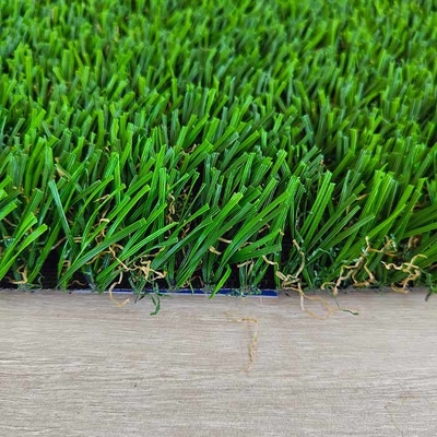 32mm Low Shrinkage Leisure Landscape Cỏ nhân tạo với chất kết dính PU và hỗ trợ PP kép