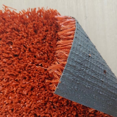 Brick Red Tennis Cỏ nhân tạo 6300 Dtex 25mm Mesh Cỏ đa chức năng Bảo trì thấp