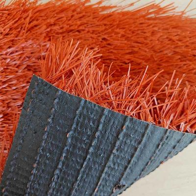Đồ gạch Đỏ 40mm Đồi cao 12000 Dtex Bóng đá Cỏ nhân tạo cho các địa điểm thể thao