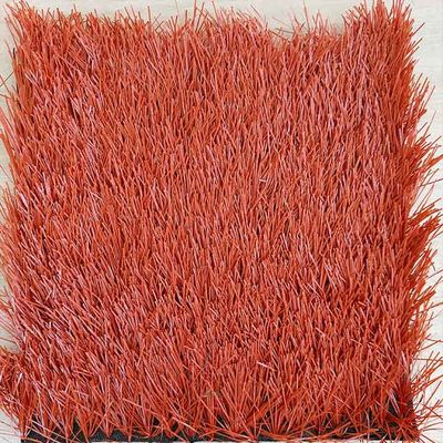 Đồ gạch Đỏ 40mm Đồi cao 12000 Dtex Bóng đá Cỏ nhân tạo cho các địa điểm thể thao