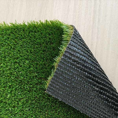 PU Ghi 28mm 13800 Dtex Khung cảnh Cỏ nhân tạo Double PP Backing Balconies Hậu sân trang trí Kháng UV Bảo trì thấp