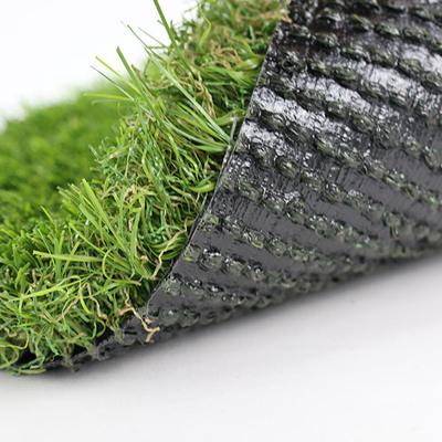 Multi Direction Landscape Artificial Green Turf 40mm PU Lớp phủ gấp đôi PP Hỗ trợ cao Dtex