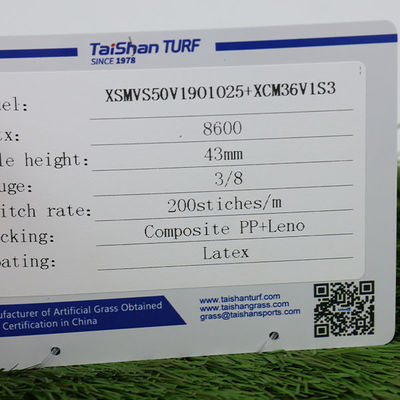 Cỏ nhân tạo cảnh quan chống tia UV 200 mũi khâu/m với chiều dài cuộn tùy chỉnh cho cảnh quan hoàn hảo