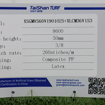 50mm Độ cao đống 9600 Dtex Kháng UV Cỏ nhân tạo cho cảnh quan giải trí
