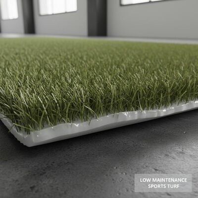 Cỏ nhân tạo không nhồi với chiều cao 30mm và keo mỏng mịn cho bãi cỏ thể thao 12400 Dtex Bảo trì thấp