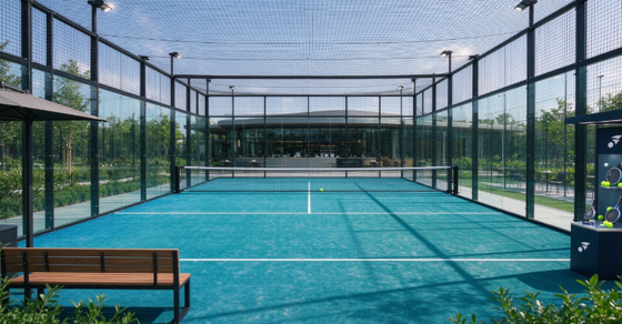 FEP Chứng nhận 12mm Độ cao đống dày đặc cao Padel cỏ nhân tạo và Padel cỏ cỏ cho các tòa án chuyên nghiệp