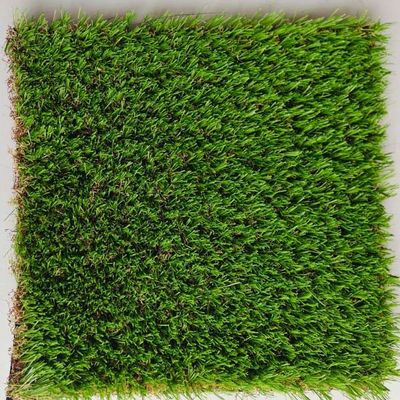 9600 Dtex 18900 Mật độ chống tia UV Cỏ nhân tạo cảnh quan với hỗn hợp vải thẳng và cong